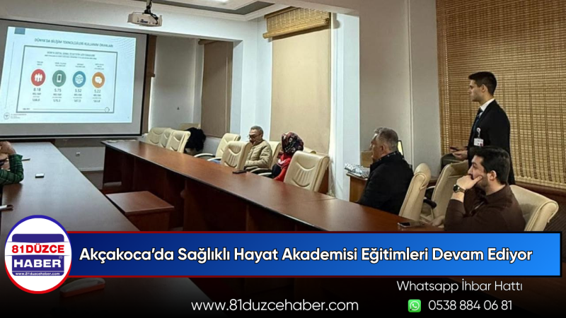 Akçakoca’da Sağlıklı Hayat Akademisi Eğitimleri Devam Ediyor