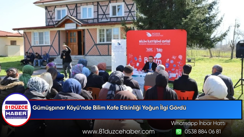 Gümüşpınar Köyü’nde Bilim Kafe Etkinliği Yoğun İlgi Gördü