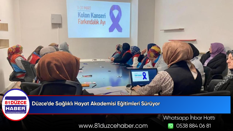 Düzce’de Sağlıklı Hayat Akademisi Eğitimleri Sürüyor