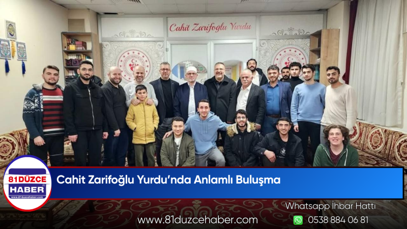 Cahit Zarifoğlu Yurdu’nda Anlamlı Buluşma