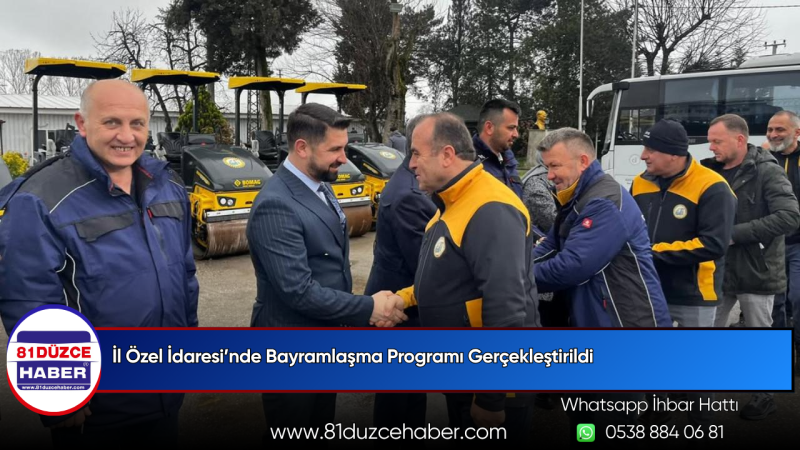 İl Özel İdaresi’nde Bayramlaşma Programı Gerçekleştirildi