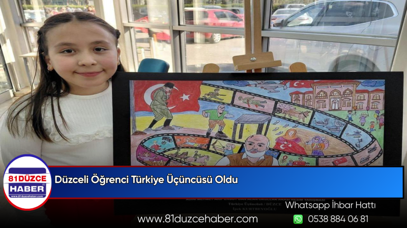 Düzceli Öğrenci Türkiye Üçüncüsü Oldu