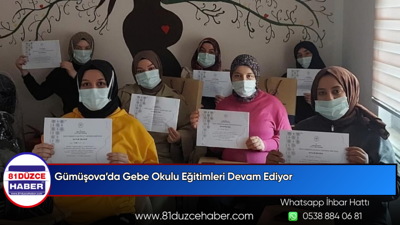 Gümüşova’da Gebe Okulu Eğitimleri Devam Ediyor