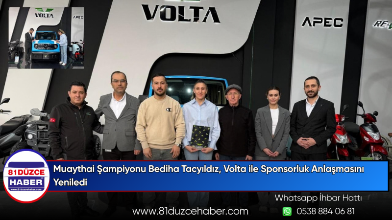 Muaythai Şampiyonu Bediha Tacyıldız, Volta ile Sponsorluk Anlaşmasını Yeniledi