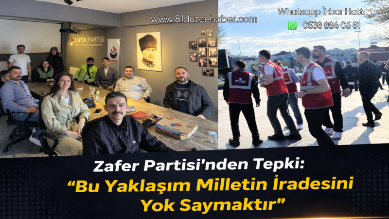 Zafer Partisi’nden Tepki: “Bu Yaklaşım Milletin İradesini Yok Saymaktır”
