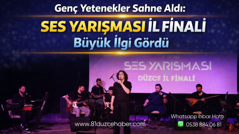 Genç Yetenekler Sahne Aldı: Ses Yarışması İl Finali Büyük İlgi Gördü