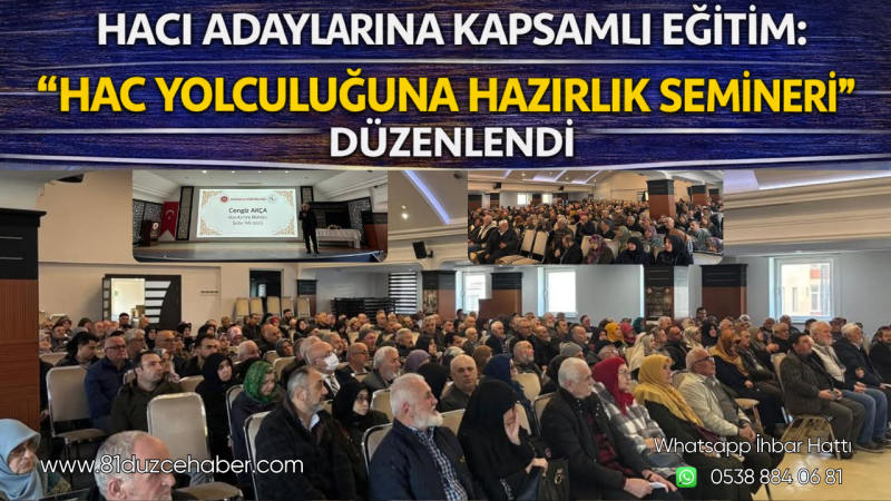 Hacı Adaylarına Kapsamlı Eğitim: “Hac Yolculuğuna Hazırlık Semineri” Düzenlendi