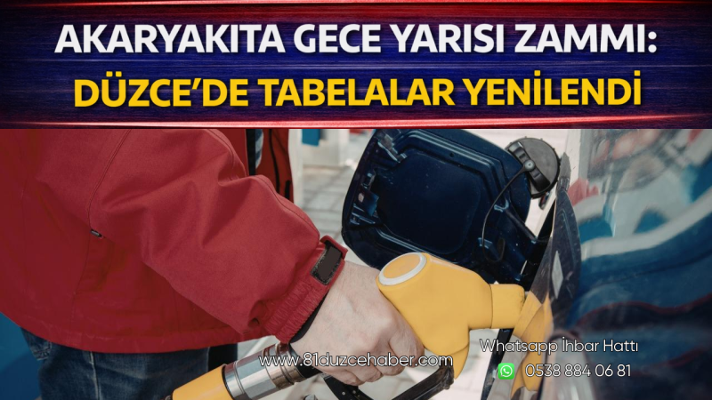 Akaryakıta Gece Yarısı Zammı: Düzce’de Tabelalar Yenilendi