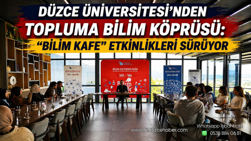 Düzce Üniversitesi’nden Topluma Bilim Köprüsü: “Bilim Kafe” Etkinlikleri Sürüyor