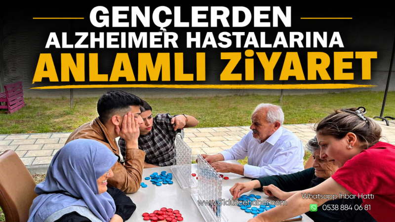 Gençlerden Alzheimer Hastalarına Anlamlı Ziyaret