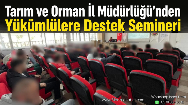Tarım ve Orman İl Müdürlüğü’nden Yükümlülere Destek Semineri