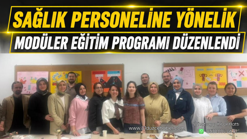 Sağlık Personeline Yönelik Modüler Eğitim Programı Düzenlendi