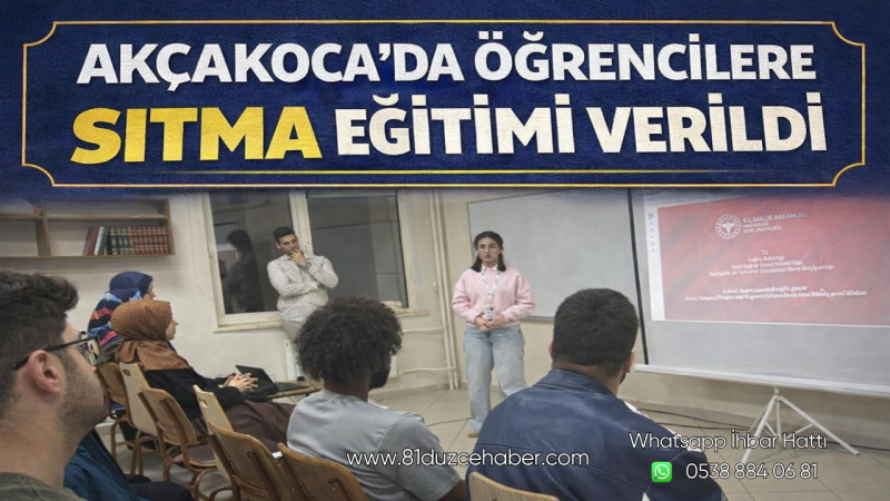 Akçakoca’da Öğrencilere Sıtma Eğitimi Verildi