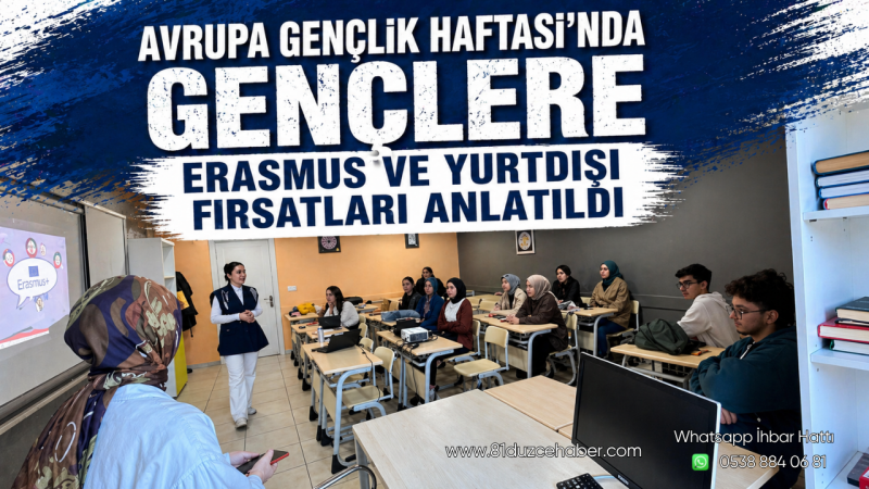 Avrupa Gençlik Haftası’nda Gençlere Erasmus ve Yurtdışı Fırsatları Anlatıldı