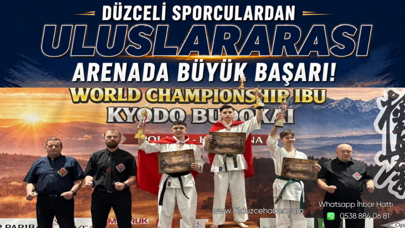 Düzceli Sporculardan Uluslararası Arenada Büyük Başarı