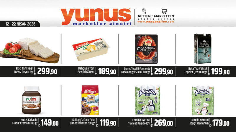 YUNUS MARKET - 12-22 NİSAN 