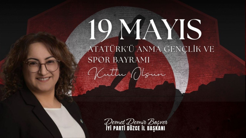 DEMET DEMİR BOŞVER 19 MAYIS ATATÜRK'Ü ANMA, GENÇLİK VE SPOR BAYRAMI REKLAM MESAJI