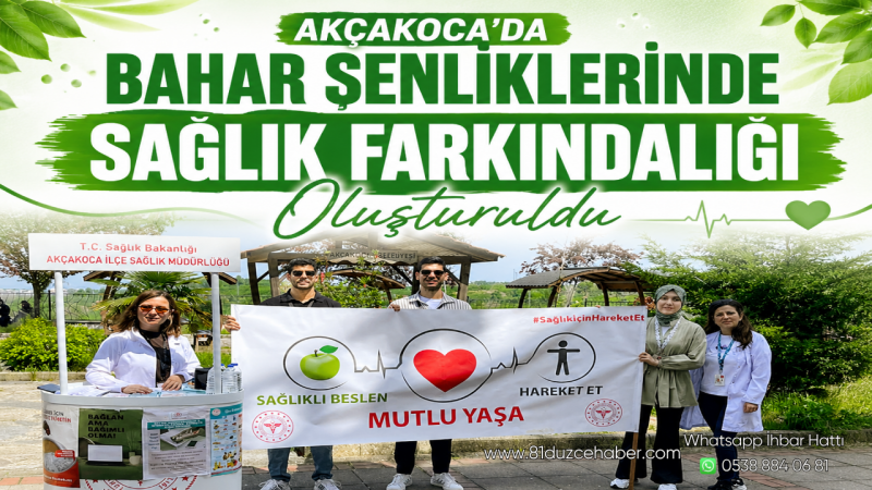 Akçakoca’da Bahar Şenliklerinde Sağlık Farkındalığı Oluşturuldu
