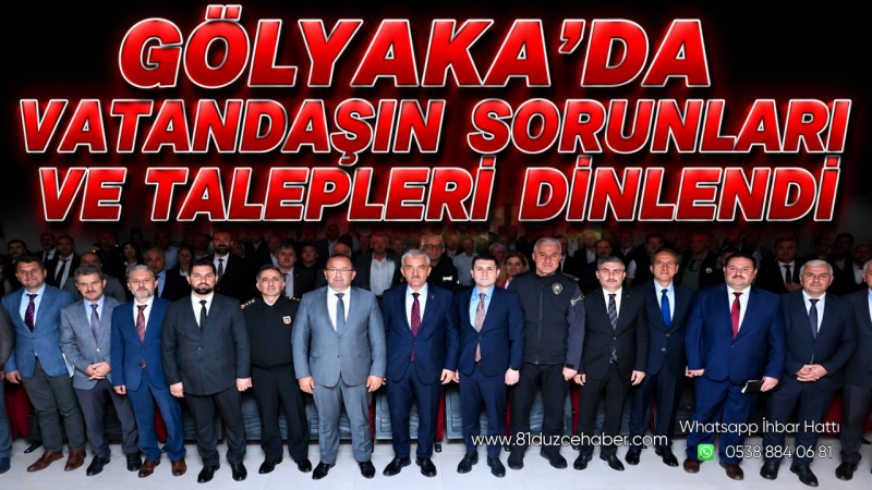 Gölyaka’da Vatandaşın Sorunları ve Talepleri Dinlendi