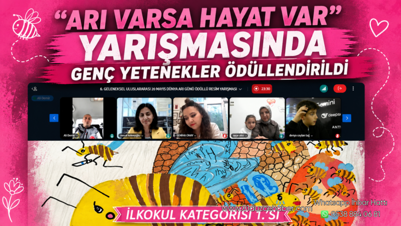 “Arı Varsa Hayat Var” Yarışmasında Genç Yetenekler Ödüllendirildi