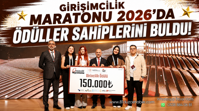 Girişimcilik Maratonu 2026’da Ödüller Sahiplerini Buldu