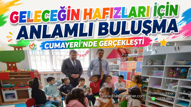 Geleceğin Hafızları İçin Anlamlı Buluşma Cumayeri’nde Gerçekleşti