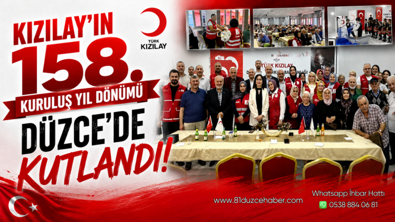 Kızılay’ın 158. Kuruluş Yıl Dönümü Düzce’de Kutlandı
