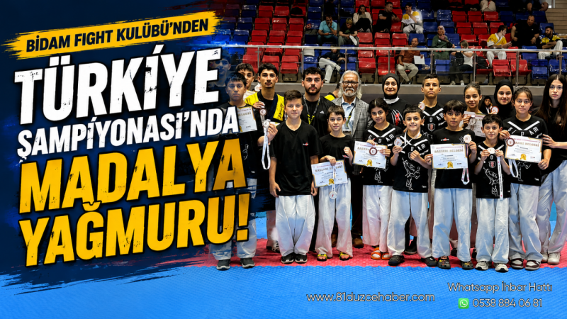BİDAM Fight Kulübü'nden Türkiye Şampiyonası'nda Madalya Yağmuru
