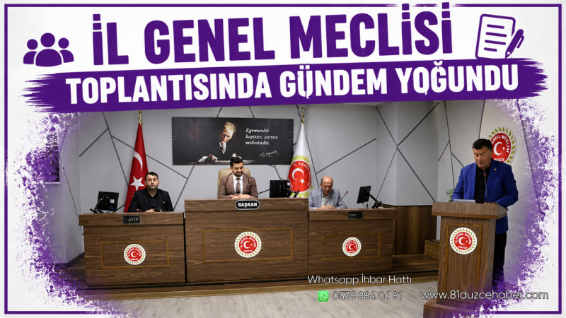 İl Genel Meclisi Toplantısında Gündem Yoğundu