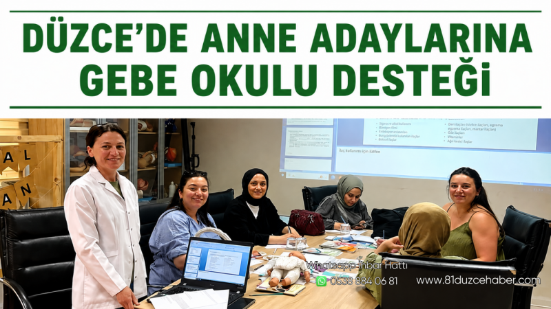 Düzce’de Anne Adaylarına Gebe Okulu Desteği