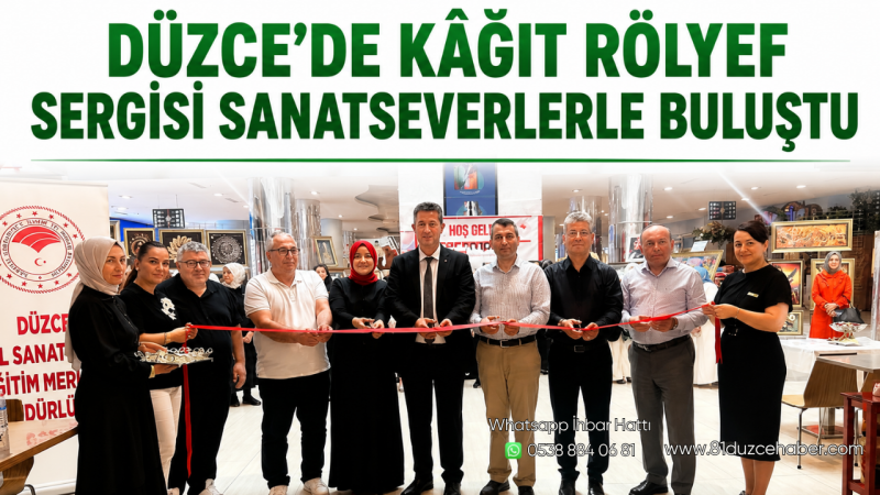 Düzce'de Kâğıt Rölyef Sergisi Sanatseverlerle Buluştu
