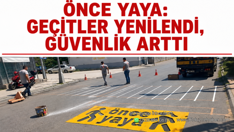 Önce Yaya: Geçitler Yenilendi, Güvenlik Arttı