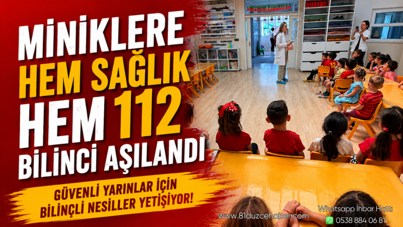 Miniklere Hem Sağlık Hem 112 Bilinci Aşılandı