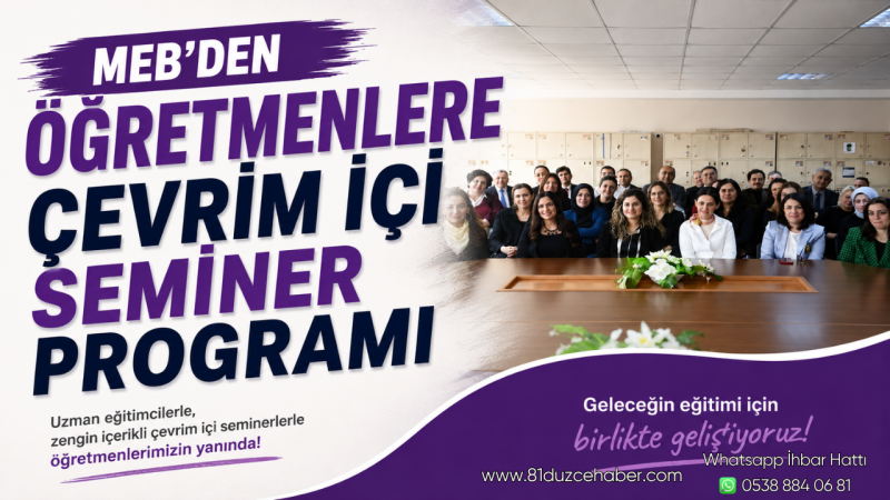 MEB’den Öğretmenlere Çevrim İçi Seminer Programı