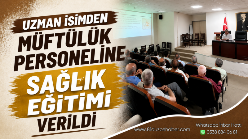 Uzman İsimden Müftülük Personeline Sağlık Eğitimi Verildi