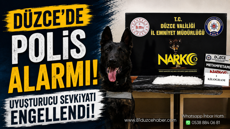 Düzce’de Polis Alarmı! Uyuşturucu Sevkiyatı Engellendi