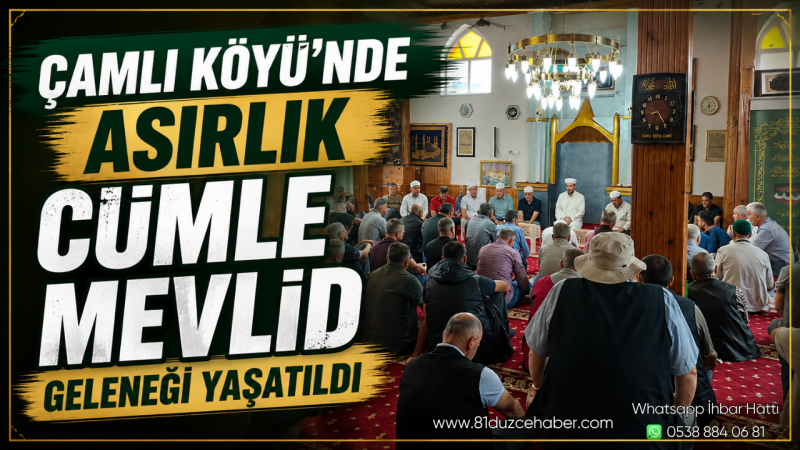 Çamlı Köyü’nde Asırlık Cümle Mevlid Geleneği Yaşatıldı