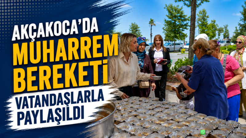 Akçakoca'da Muharrem Bereketi Vatandaşlarla Paylaşıldı