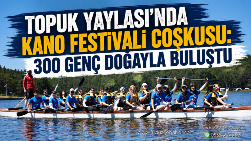 Topuk Yaylası'nda Kano Festivali Coşkusu: 300 Genç Doğayla Buluştu