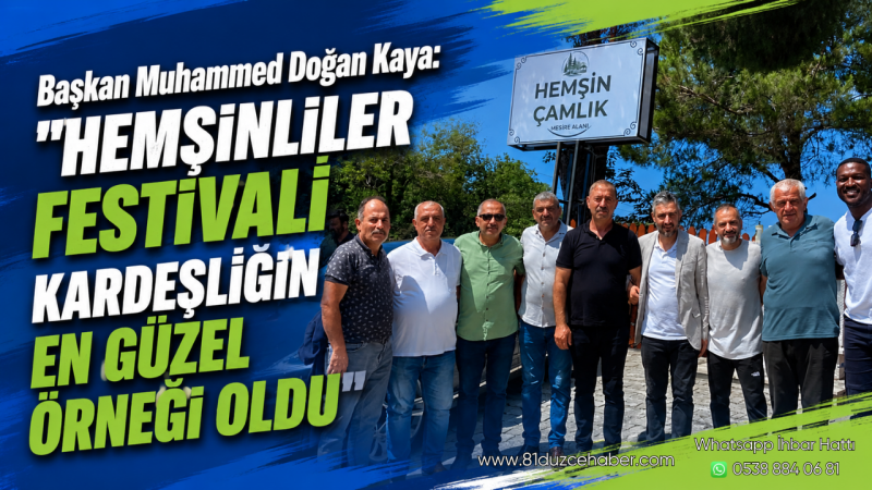 Başkan Muhammed Doğan Kaya: 