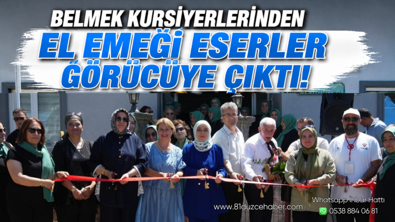 BELMEK Kursiyerlerinden El Emeği Eserler Görücüye Çıktı