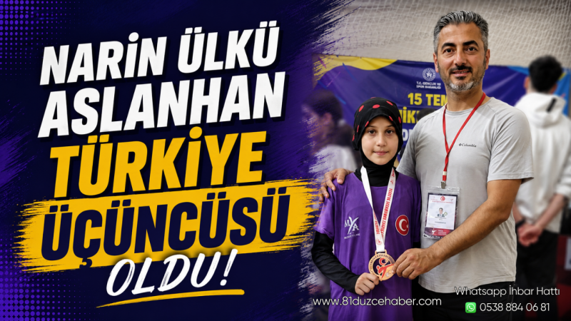 Narin Ülkü Aslanhan Türkiye Üçüncüsü Oldu