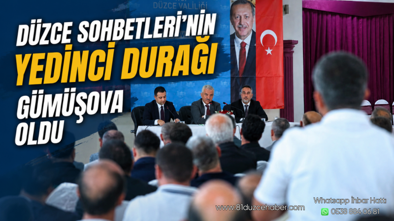 Düzce Sohbetleri'nin Yedinci Durağı Gümüşova Oldu