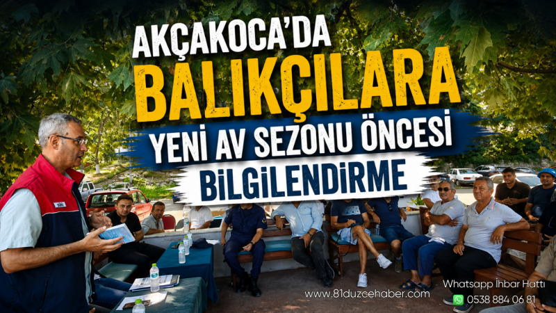 Akçakoca’da Balıkçılara Yeni Av Sezonu Öncesi Bilgilendirme