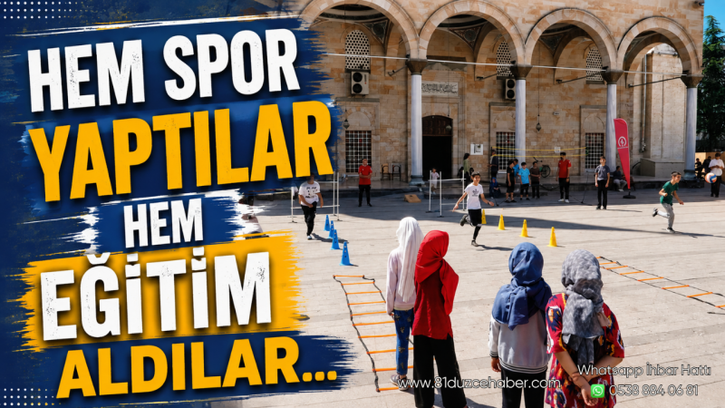 Hem Spor Yaptılar Hem Eğitim Aldılar