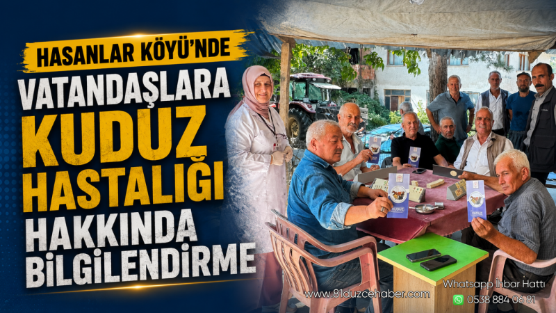 Hasanlar Köyü’nde Vatandaşlara Kuduz Hastalığı Hakkında Bilgilendirme