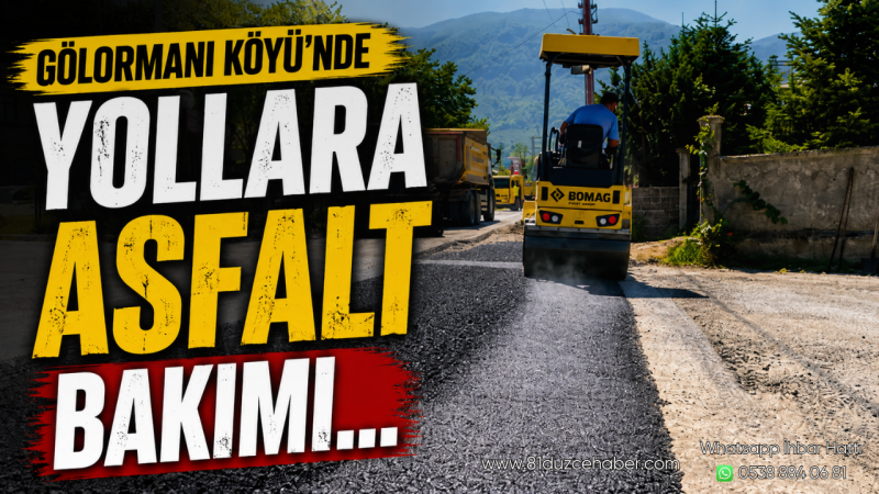 Gölormanı Köyü’nde Yollara Asfalt Bakımı
