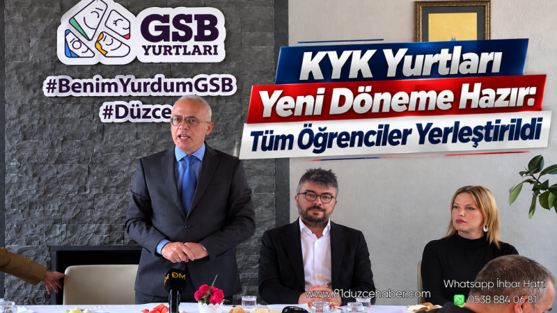 KYK Yurtları Yeni Döneme Hazır: Tüm Öğrenciler Yerleştirildi