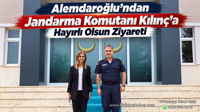Alemdaroğlu’ndan Jandarma Komutanı Kılınç’a Hayırlı Olsun Ziyareti
