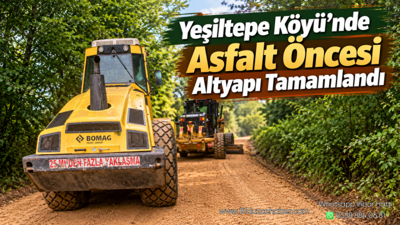 Yeşiltepe Köyü’nde Asfalt Öncesi Altyapı Tamamlandı